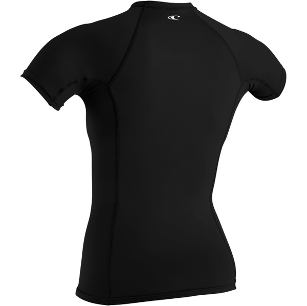 2026 O'Neill Womens Basic Skins Short Sleeve Rash Vest 5717 - Black